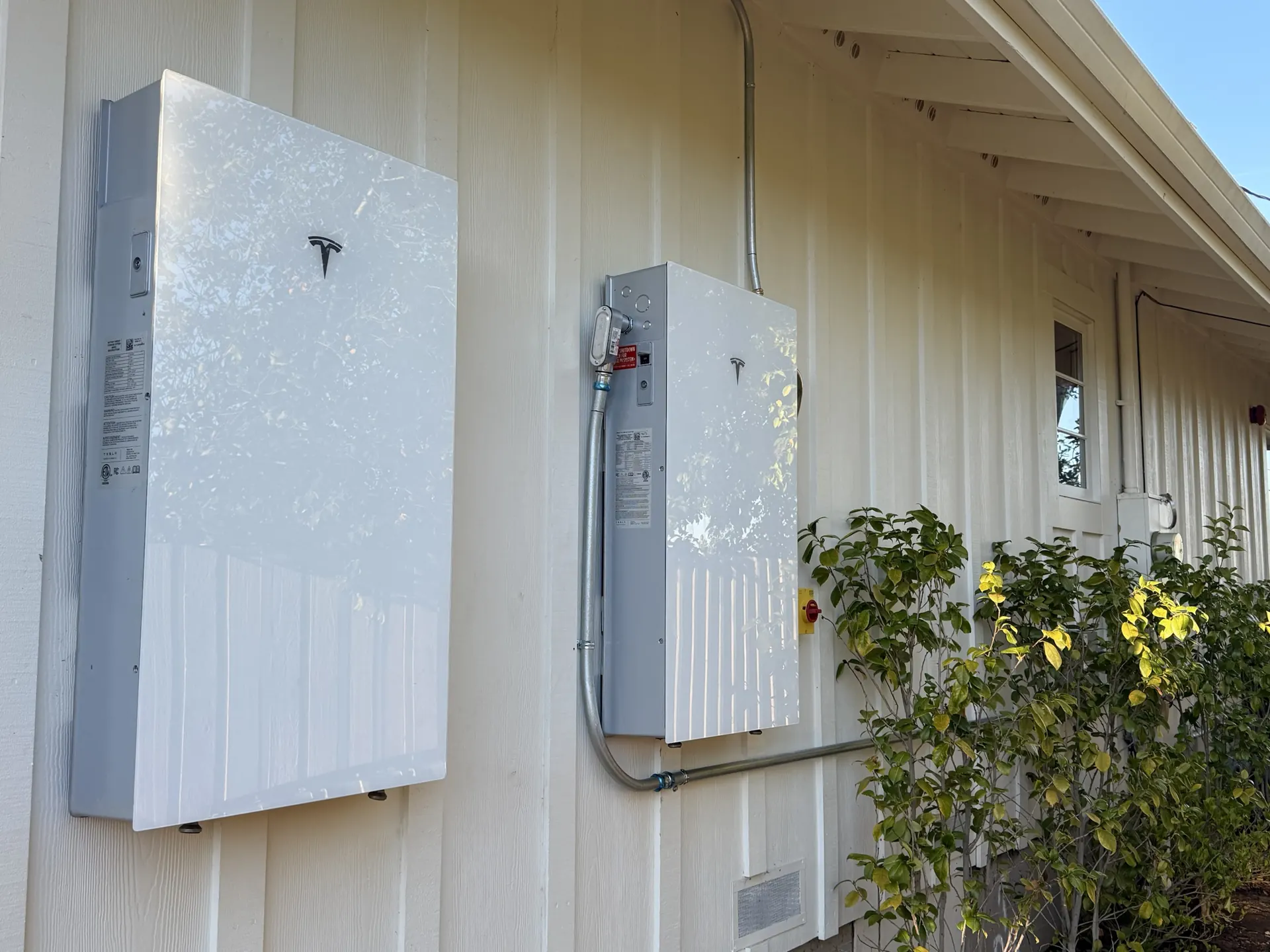 Tesla Powerwall installed on a home